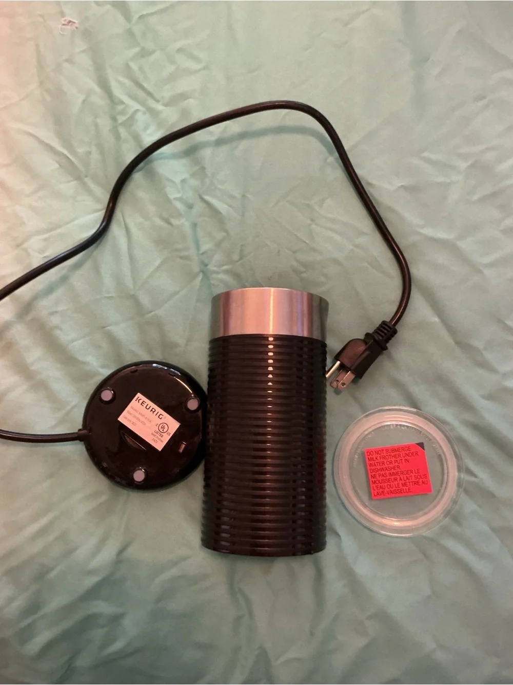 Keurig Black Electric Milk Frother - Used One Time